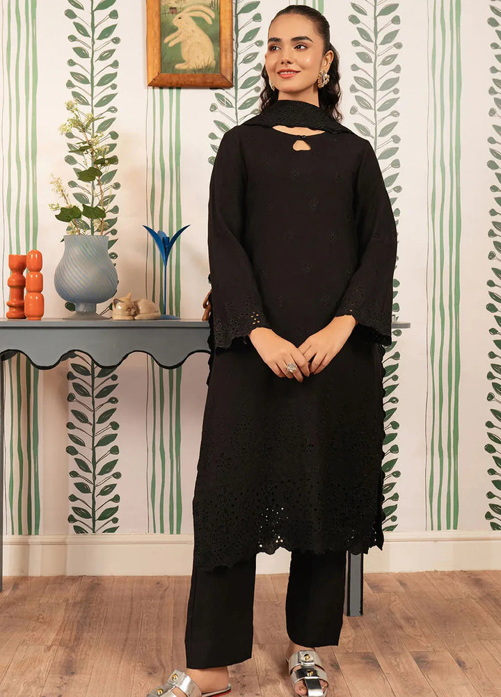 Elara by Meerak Embroidered Chikankari Suits Unstitched 3 Piece MRK24EL Midnight Elegance - Winter Collection