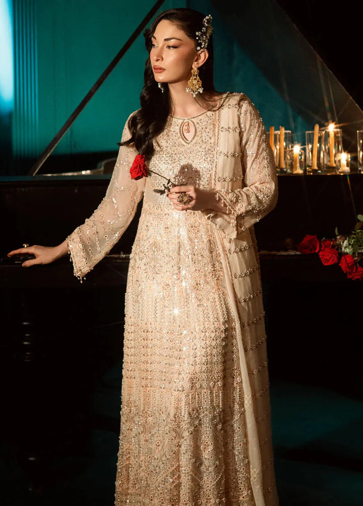 Elara by Shamooz Embroidered Chiffon Suit Unstitched 3 Piece SHM25EF SU-0124 Roha - Festive Collection