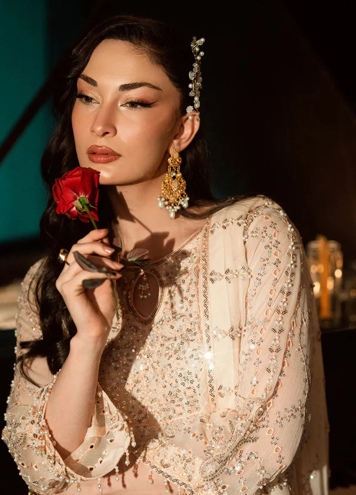 Elara by Shamooz Embroidered Chiffon Suit Unstitched 3 Piece SHM25EF SU-0124 Roha - Festive Collection