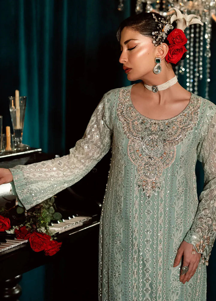 Elara by Shamooz Embroidered Chiffon Suit Unstitched 3 Piece SHM25EF SU-0125 Ayra - Festive Collection