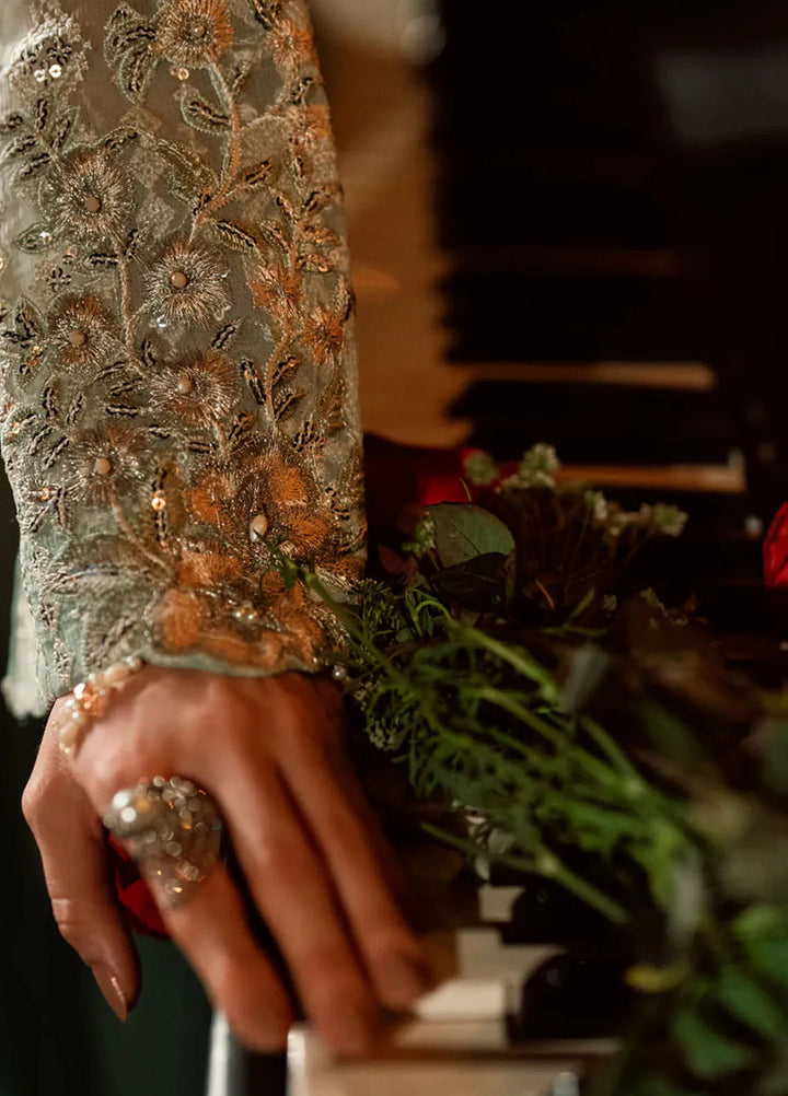 Elara by Shamooz Embroidered Chiffon Suit Unstitched 3 Piece SHM25EF SU-0125 Ayra - Festive Collection