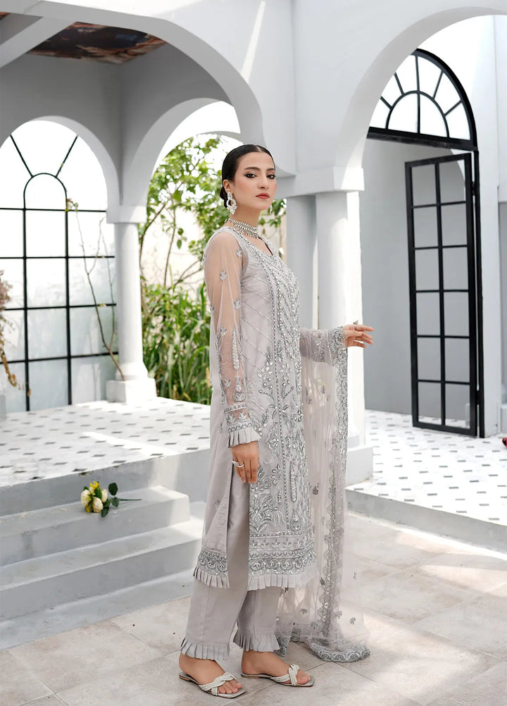 Elegance by Layout Embroidered Net Suits Unstitched 4 Piece LO24EL Julia - Festive Collection