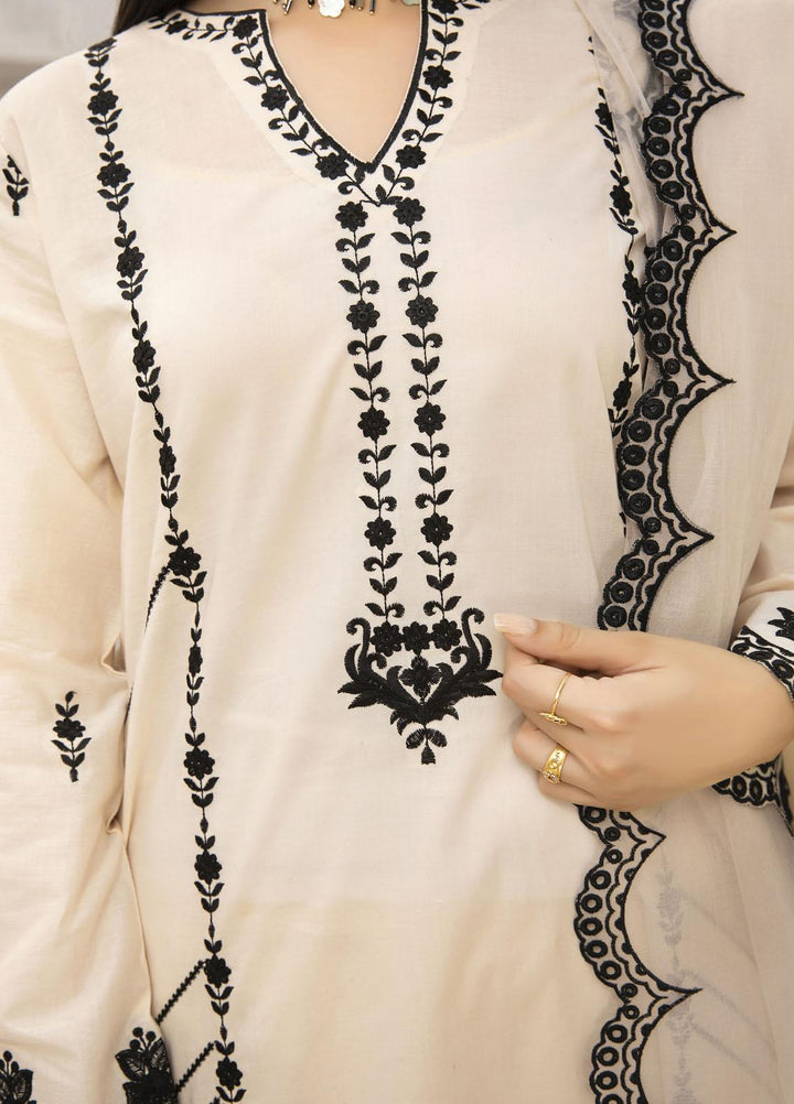 Elegance Casual Pret Embroidered Lawn Shirt BLANCA