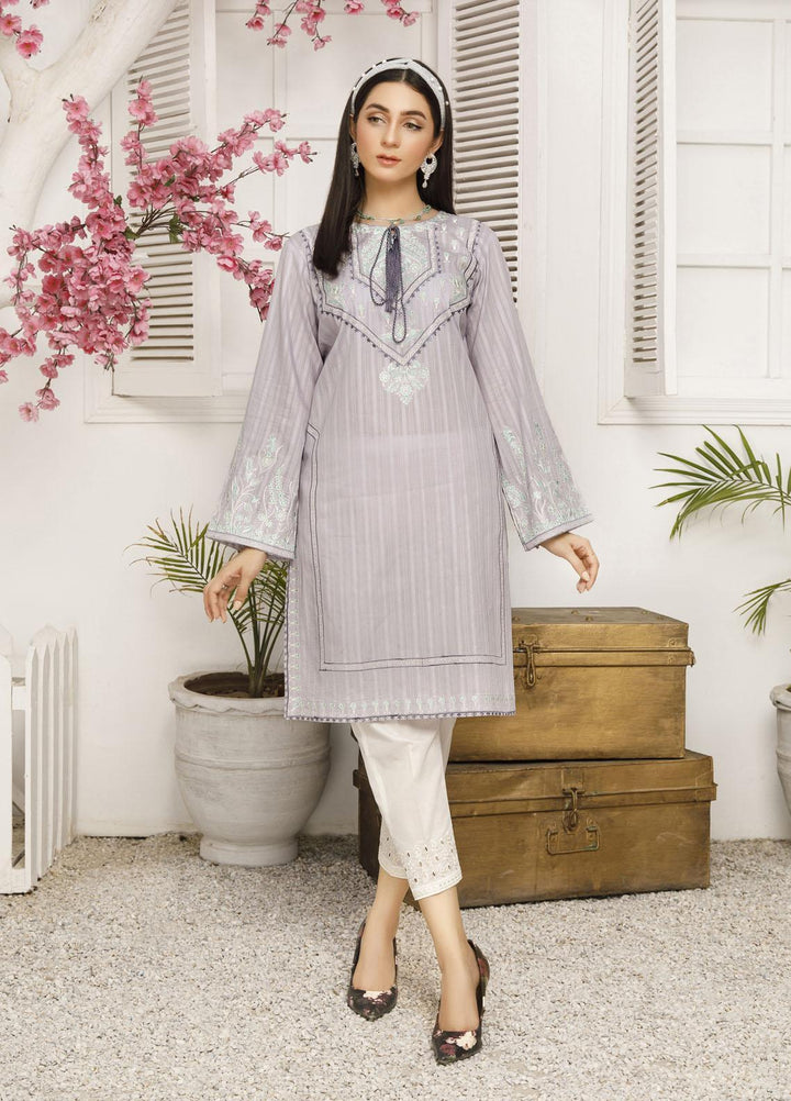 Elegance Casual Pret Embroidered Lawn Shirt WISTERIA