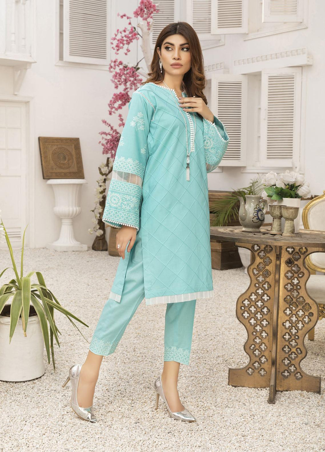 Elegance Casual Pret Embroidered Lawn Shirt CELESTA