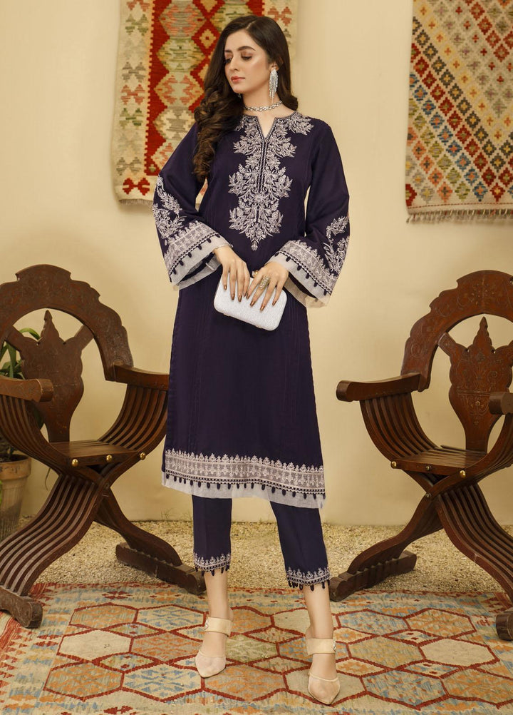 Elegance Luxury Pret Embroidered Karandi 2 Piece Suit ELG21WP ASTER