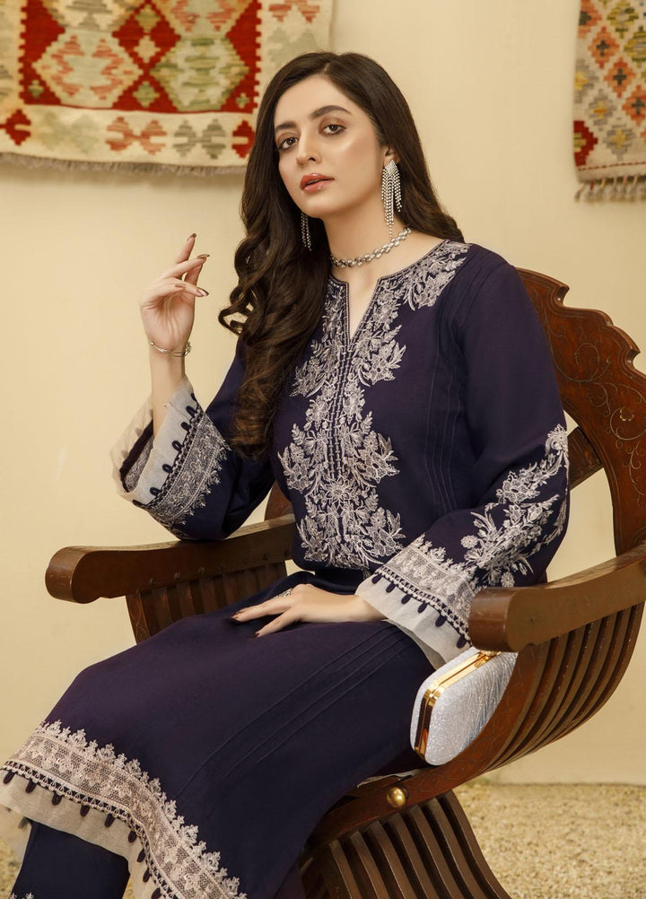 Elegance Luxury Pret Embroidered Karandi 2 Piece Suit ELG21WP ASTER