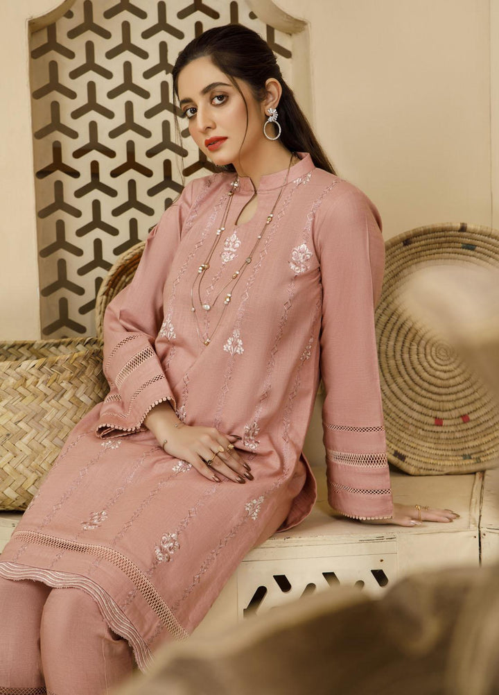 Elegance Luxury Pret Embroidered Khaddar 2 Piece Suit ELG21WP LILLY