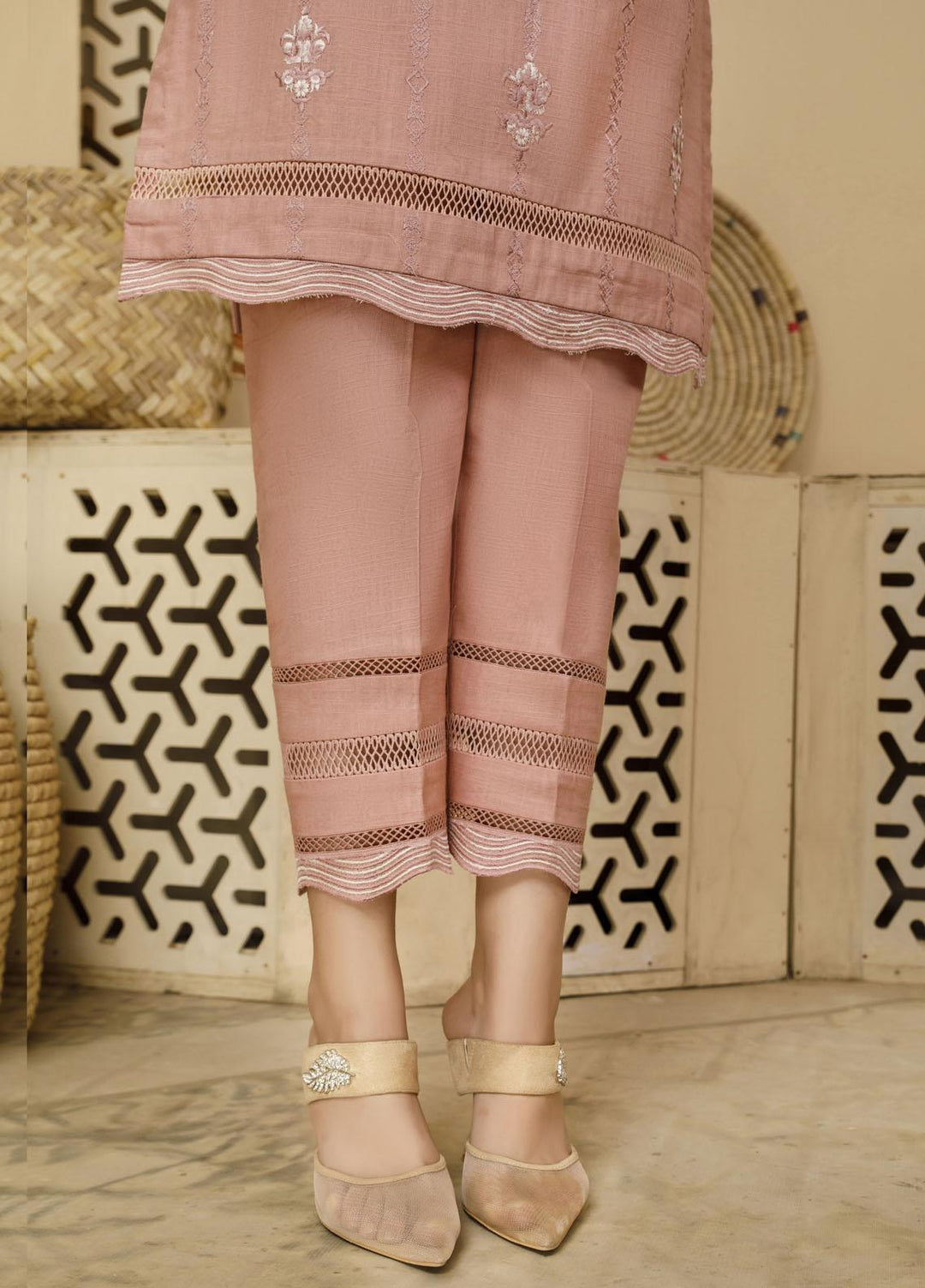 Elegance Luxury Pret Embroidered Khaddar 2 Piece Suit ELG21WP LILLY