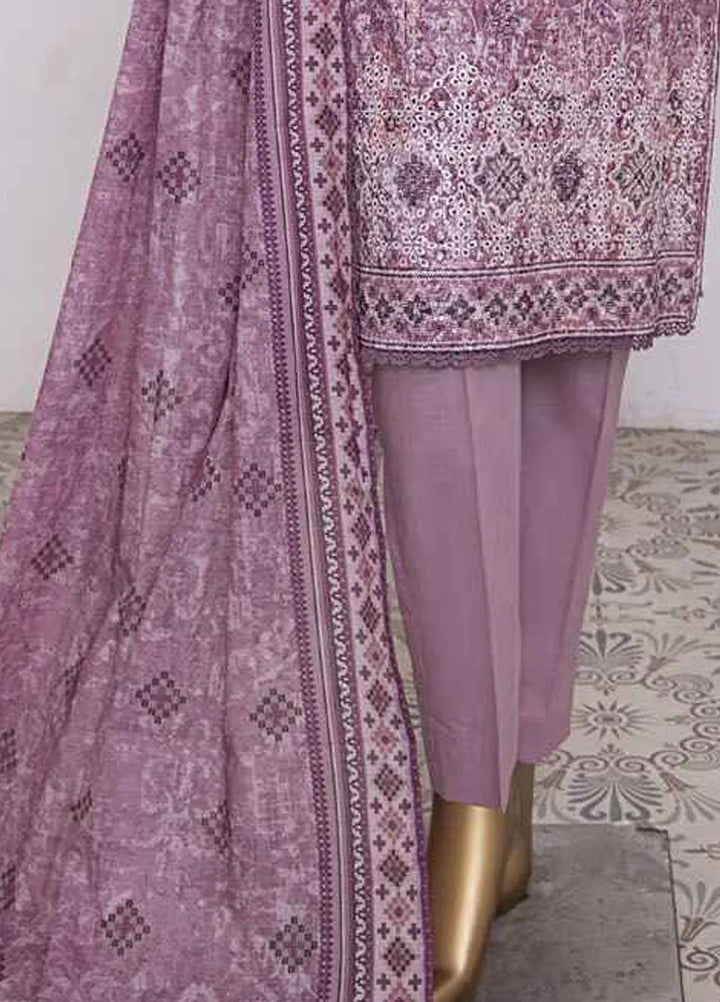 Elegant by HZ Textiles Embroidered Lawn Suits Unstitched 3 Piece HZ25EL EC-819 - Summer Collection