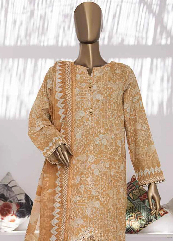 Elegant by HZ Textiles Embroidered Lawn Suits Unstitched 3 Piece HZ25EL EC-928 - Summer Collection