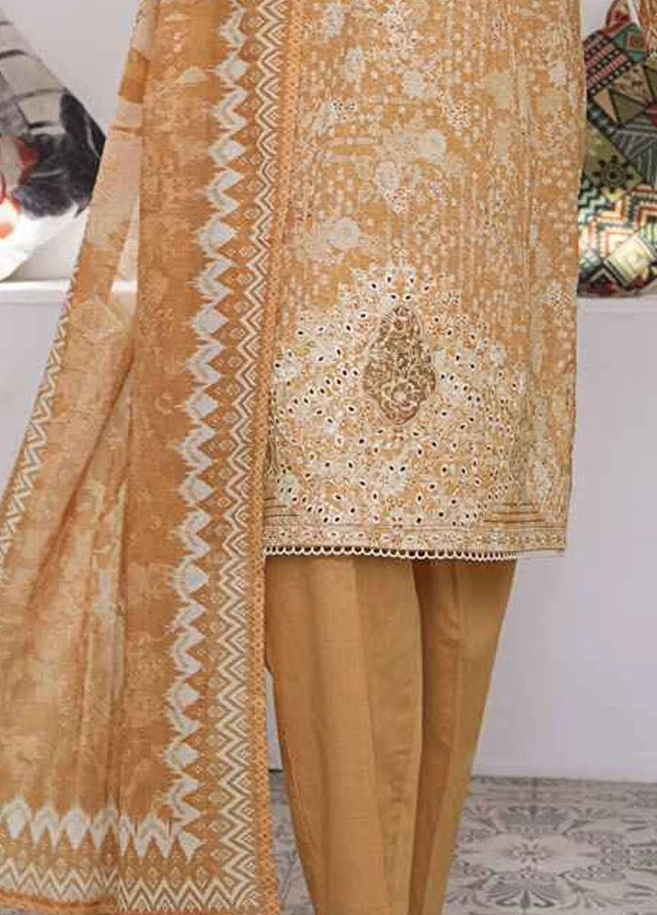 Elegant by HZ Textiles Embroidered Lawn Suits Unstitched 3 Piece HZ25EL EC-928 - Summer Collection