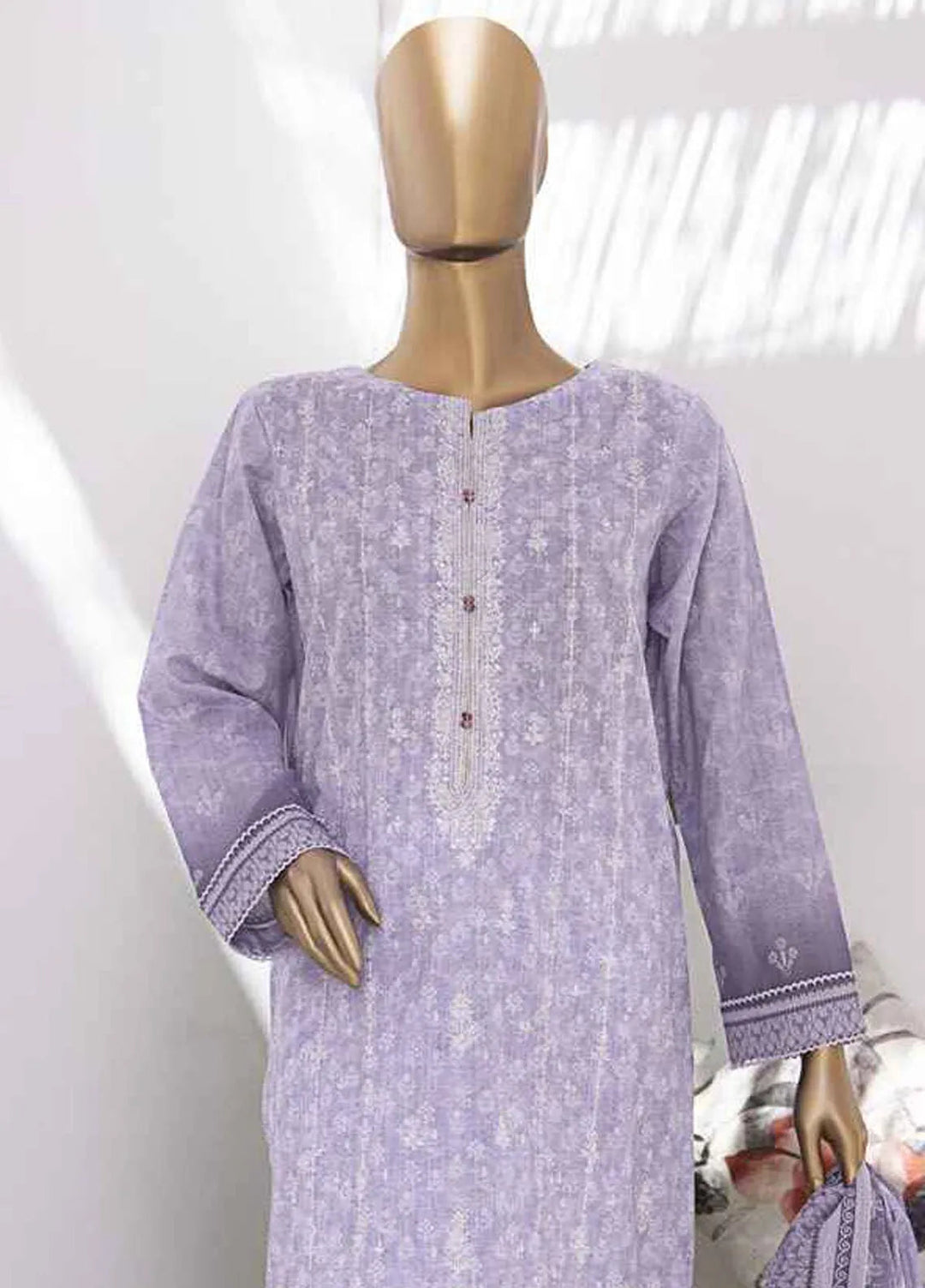 Elegant by HZ Textiles Embroidered Lawn Suits Unstitched 3 Piece HZ25EL EC-929 - Summer Collection