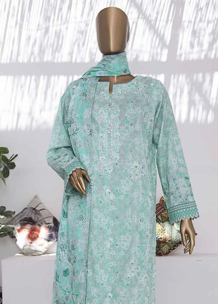 Elegant by HZ Textiles Embroidered Lawn Suits Unstitched 3 Piece HZ25EL EC-930 - Summer Collection