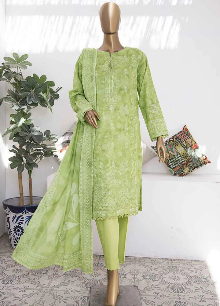 Elegant by HZ Textiles Embroidered Lawn Suits Unstitched 3 Piece HZ25EL EC-936 - Summer Collection