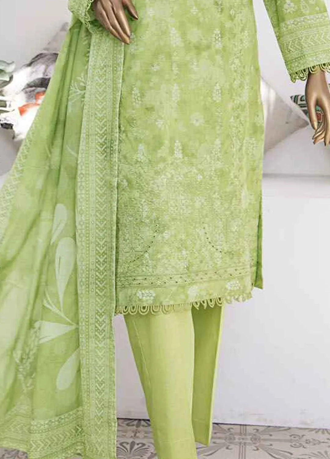 Elegant by HZ Textiles Embroidered Lawn Suits Unstitched 3 Piece HZ25EL EC-936 - Summer Collection