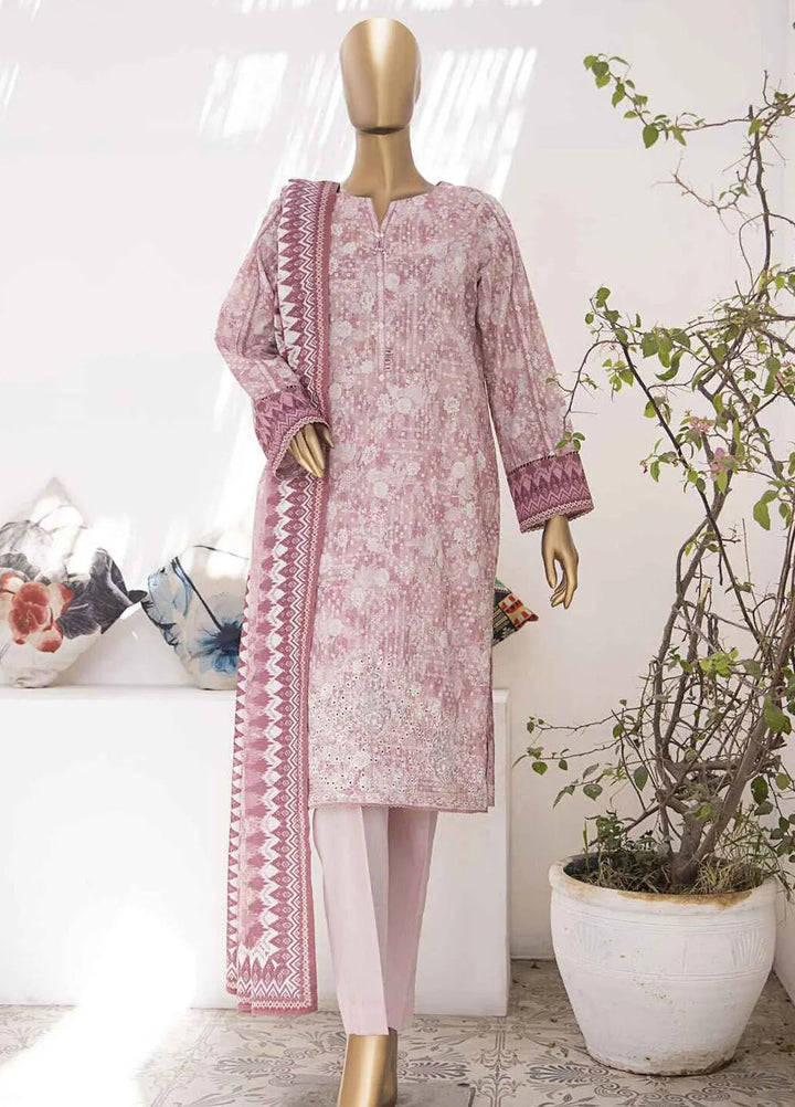 Elegant by HZ Textiles Embroidered Lawn Suits Unstitched 3 Piece HZ25EL EC-937 - Summer Collection