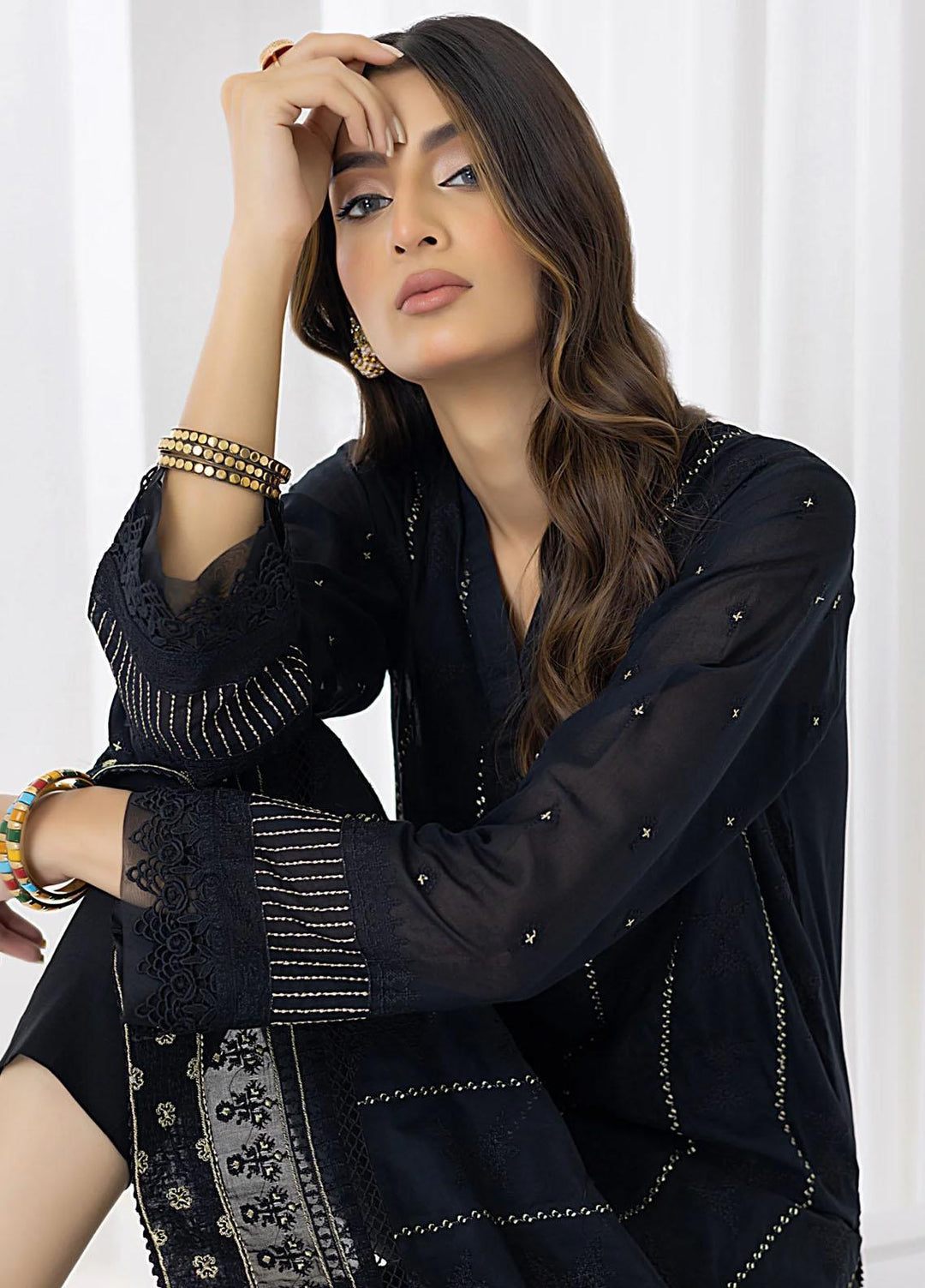 Lakhany Pret Embroidered Cambric Kurti LSM23E LG-ZH-0067