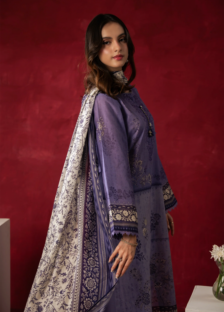 Zoe by Zeen Unstitched Printed Lawn 3 Piece Suit ZN26UZL WFM36609 - Casual Collection