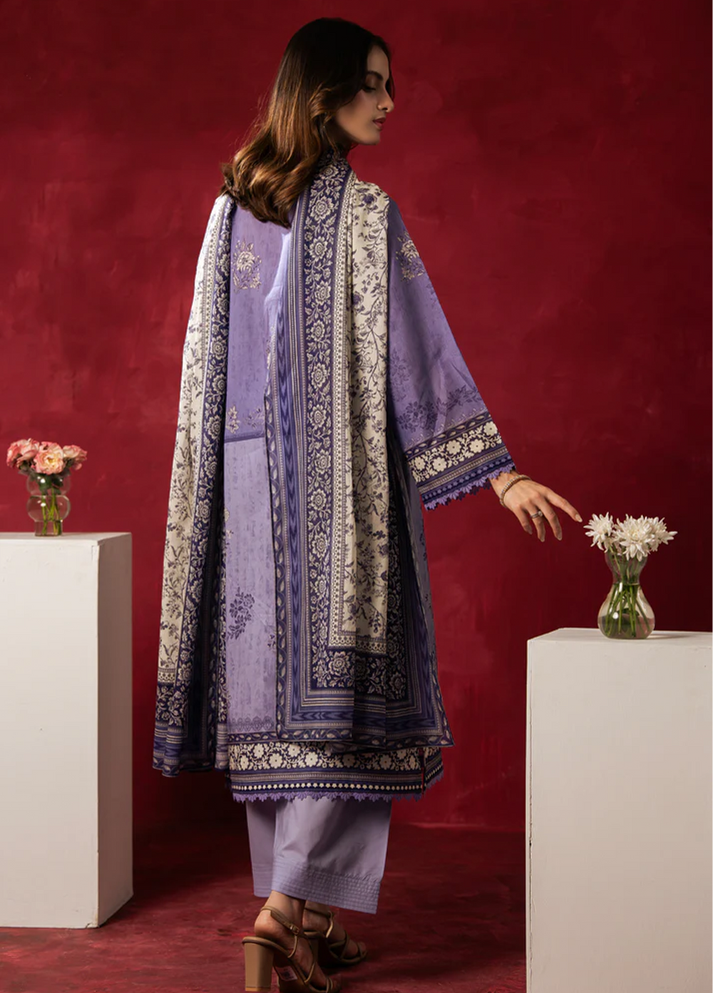 Zoe by Zeen Unstitched Printed Lawn 3 Piece Suit ZN26UZL WFM36609 - Casual Collection