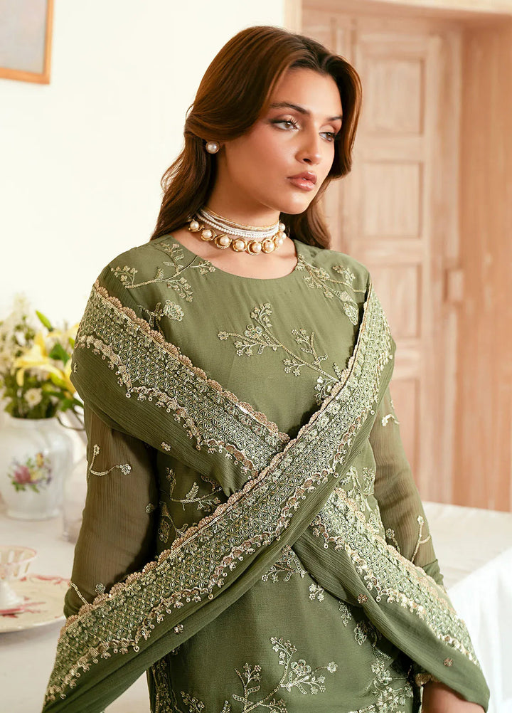 Elinor by Sahane Embroidered Chiffon Suits Unstitched 3 Piece SNE24EL EL-1801 Vianna - Formal Collection