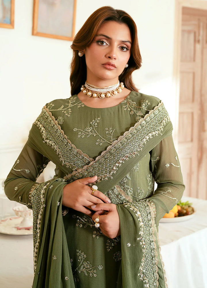 Elinor by Sahane Embroidered Chiffon Suits Unstitched 3 Piece SNE24EL EL-1801 Vianna - Formal Collection
