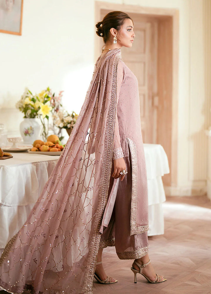 Elinor by Sahane Embroidered Chiffon Suits Unstitched 3 Piece SNE24EL EL-1802 Elora - Formal Collection