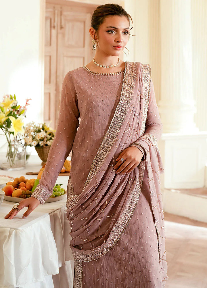 Elinor by Sahane Embroidered Chiffon Suits Unstitched 3 Piece SNE24EL EL-1802 Elora - Formal Collection