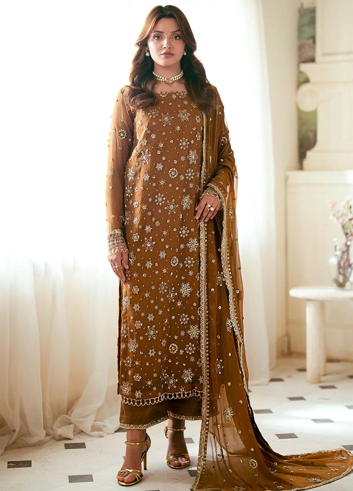 Elinor by Sahane Embroidered Chiffon Suits Unstitched 3 Piece SNE24EL EL-1805 Mirella - Formal Collection