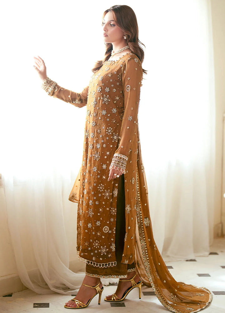 Elinor by Sahane Embroidered Chiffon Suits Unstitched 3 Piece SNE24EL EL-1805 Mirella - Formal Collection