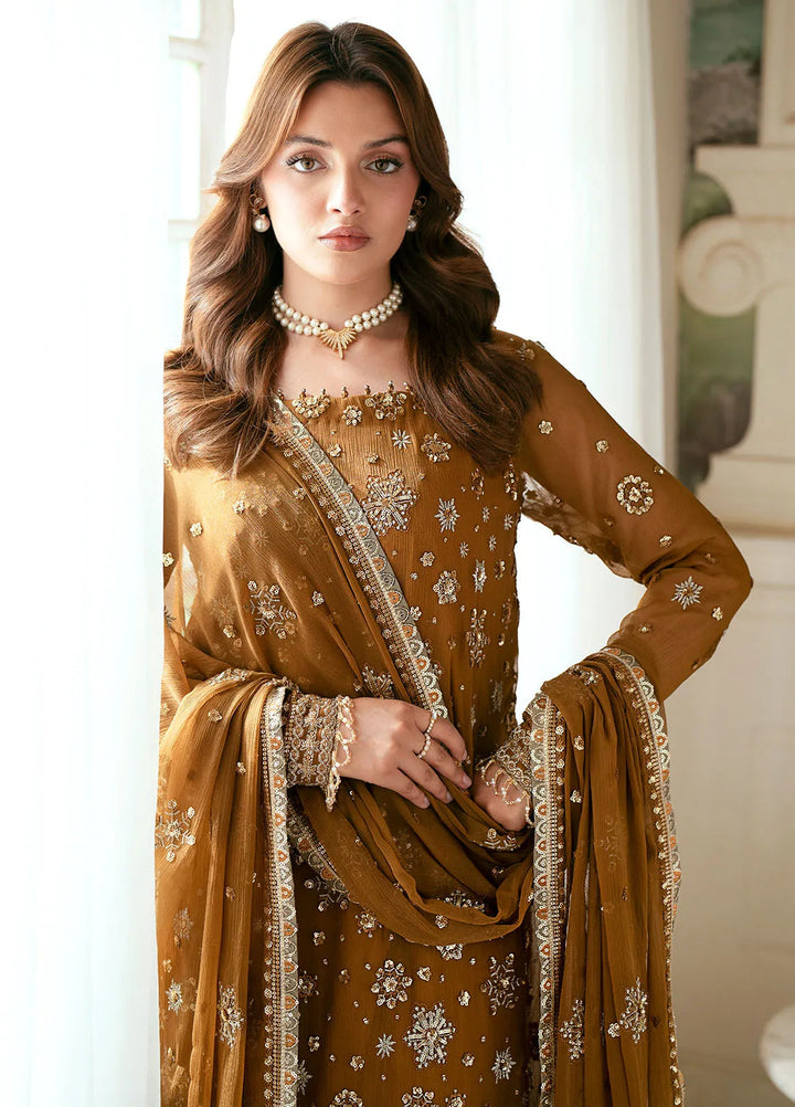 Elinor by Sahane Embroidered Chiffon Suits Unstitched 3 Piece SNE24EL EL-1805 Mirella - Formal Collection