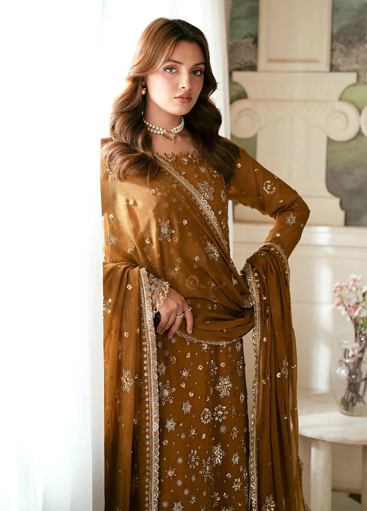 Elinor by Sahane Embroidered Chiffon Suits Unstitched 3 Piece SNE24EL EL-1805 Mirella - Formal Collection