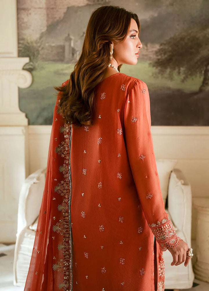 Elinor by Sahane Embroidered Chiffon Suits Unstitched 3 Piece SNE24EL EL-1806 Aragon - Formal Collection