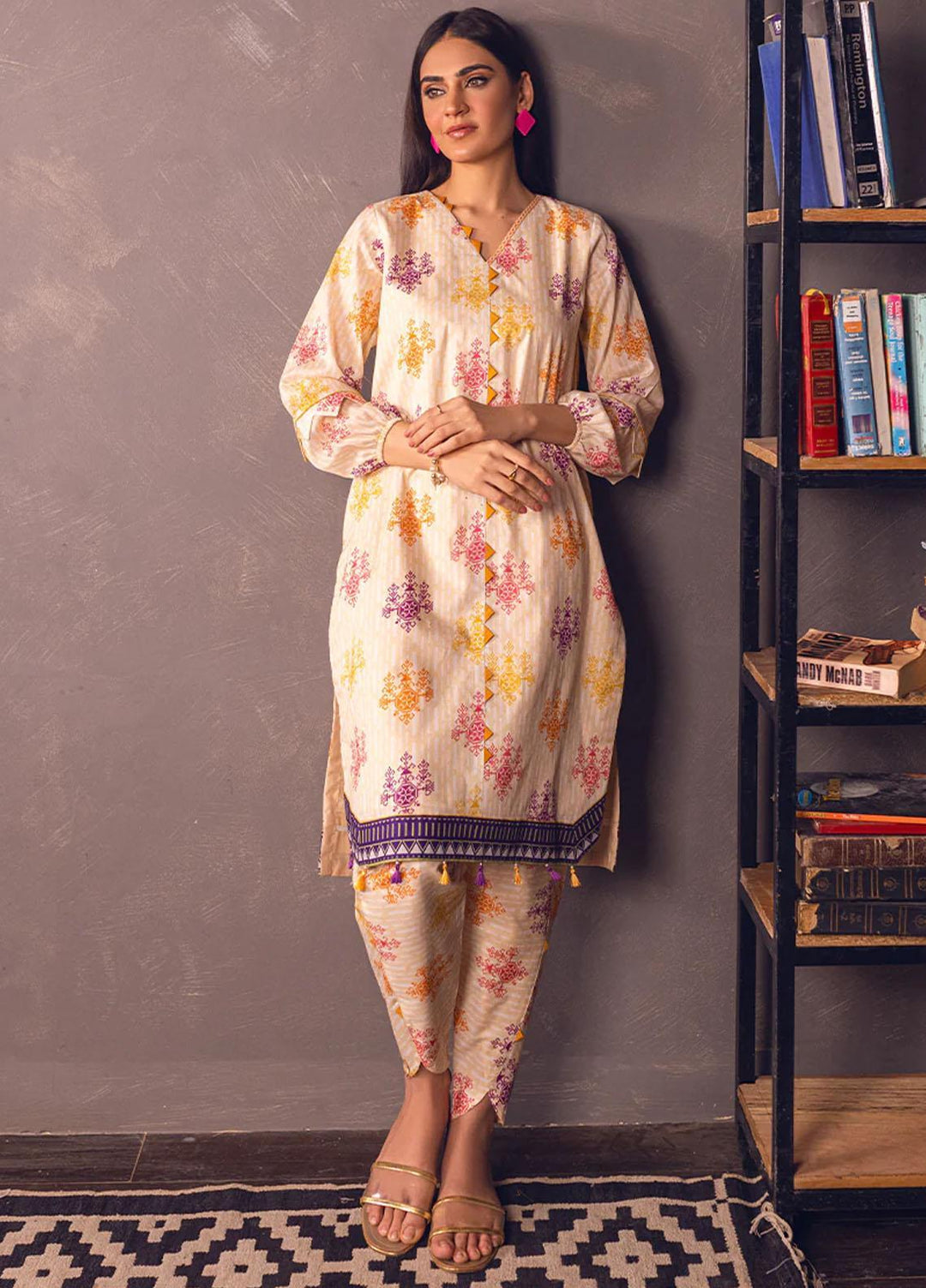 Eliora by Salitex Printed Lawn Suits Unstitched 2 Piece ST23E UNS23BB001UT - Summer Collection