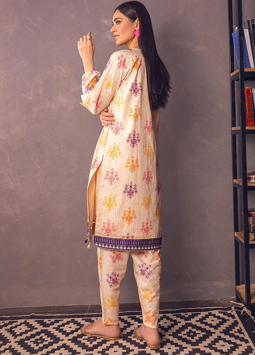 Eliora by Salitex Printed Lawn Suits Unstitched 2 Piece ST23E UNS23BB001UT - Summer Collection