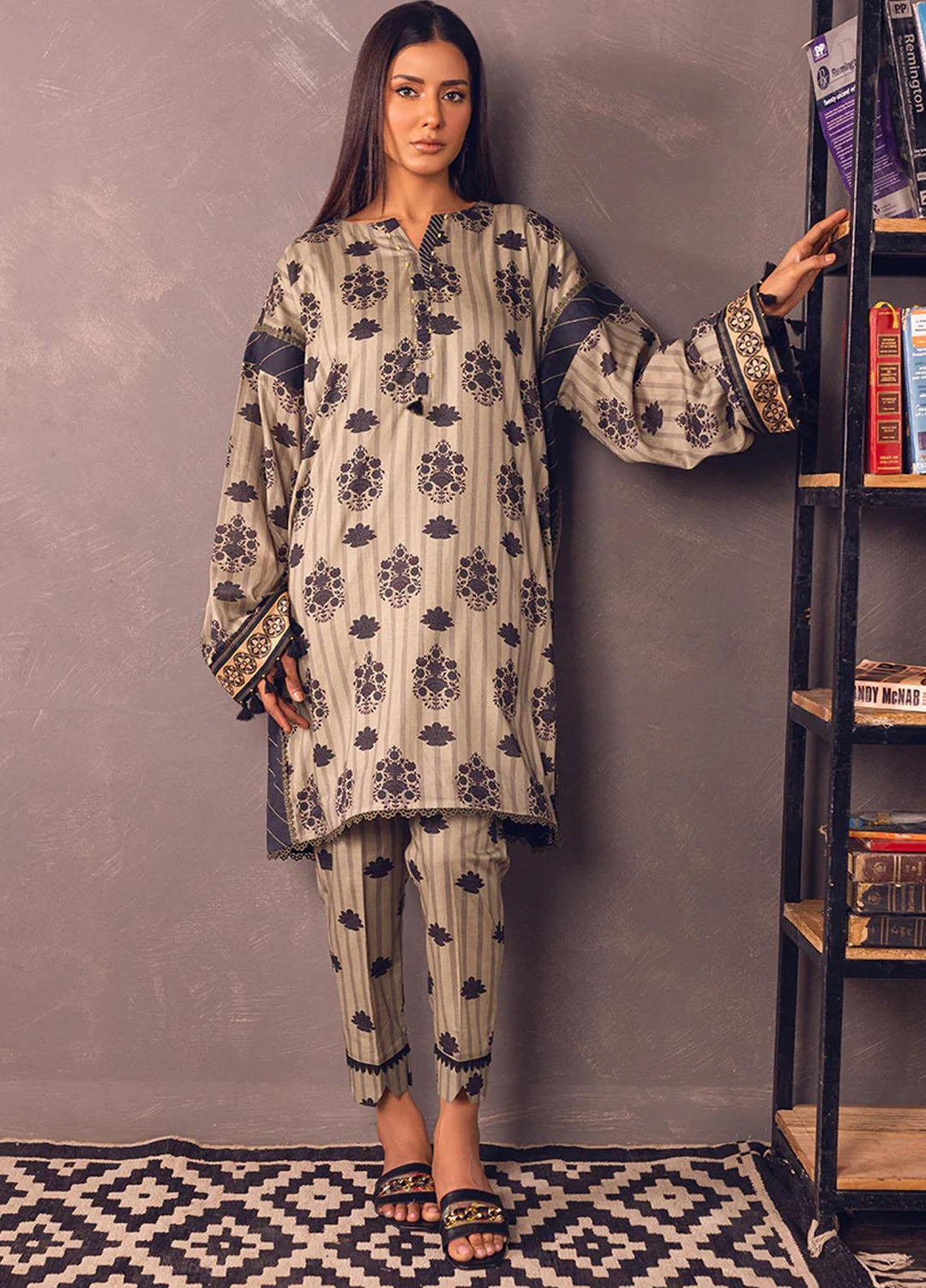 Eliora by Salitex Printed Lawn Suits Unstitched 2 Piece ST23E UNS23BB002UT - Summer Collection