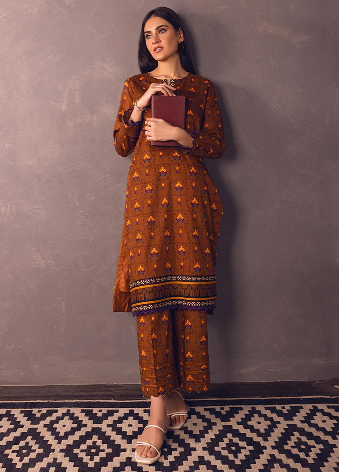 Eliora by Salitex Printed Lawn Suits Unstitched 2 Piece ST23E UNS23BB003UT - Summer Collection