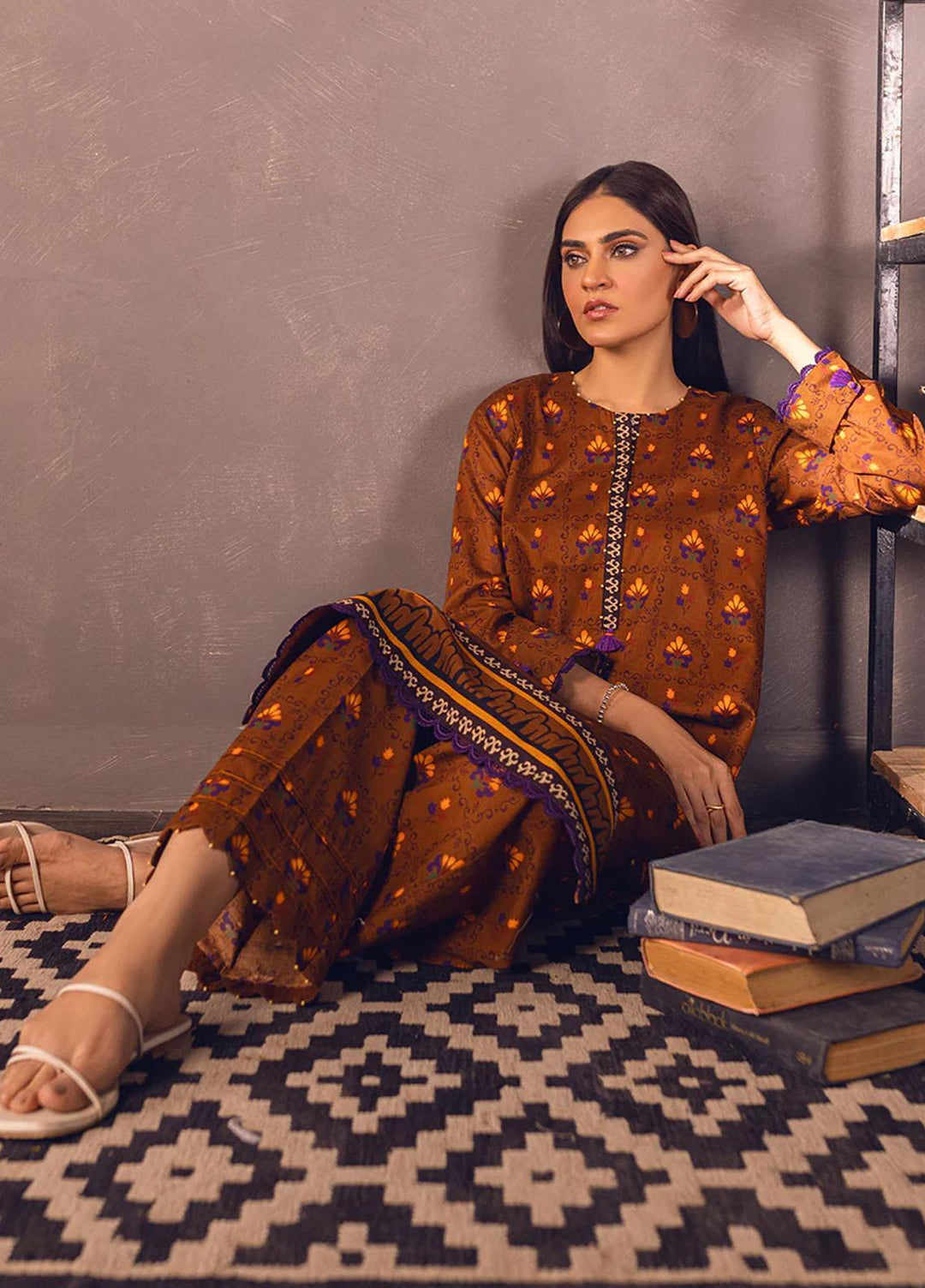 Eliora by Salitex Printed Lawn Suits Unstitched 2 Piece ST23E UNS23BB003UT - Summer Collection