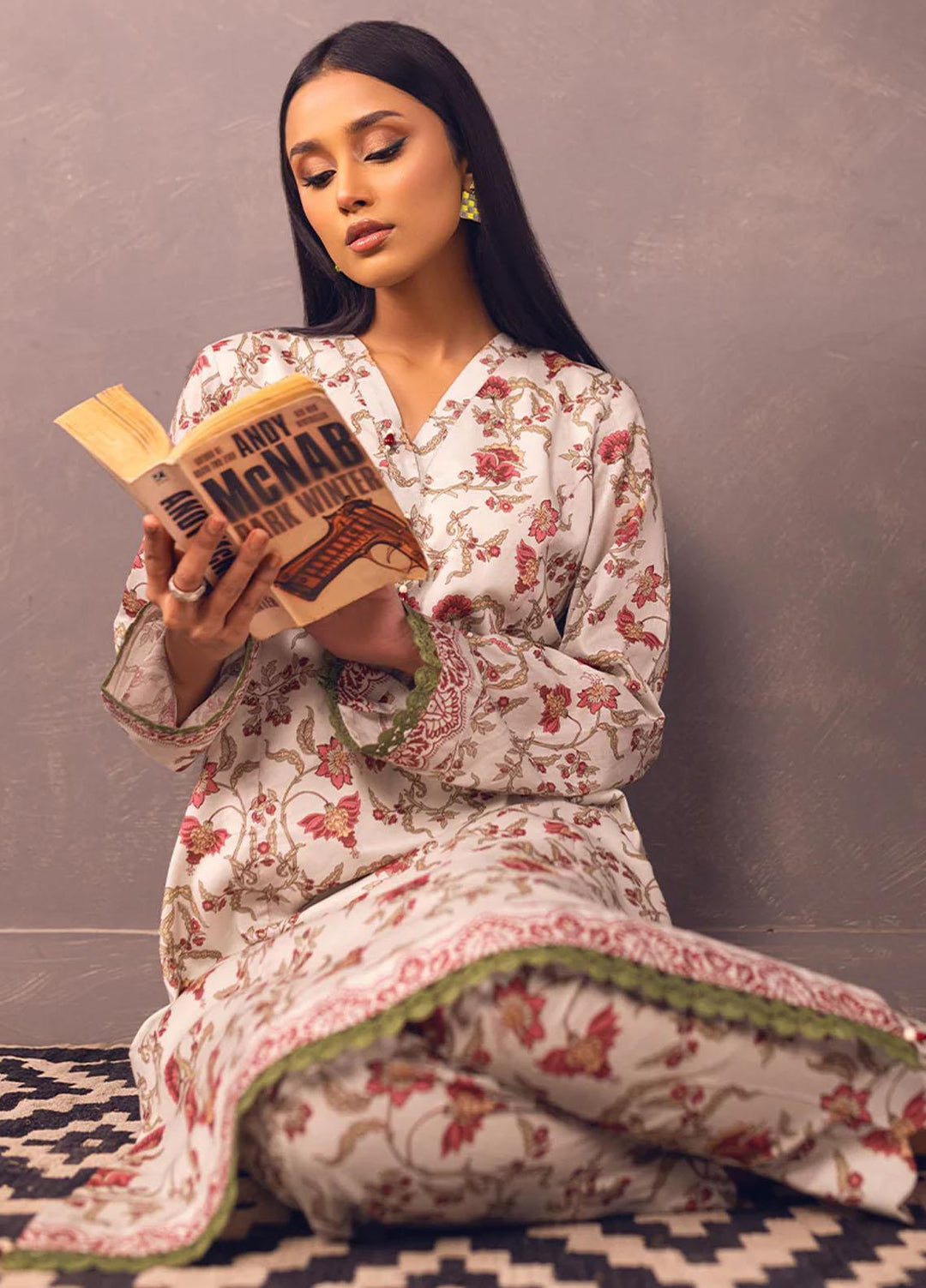 Eliora by Salitex Printed Lawn Suits Unstitched 2 Piece ST23E UNS23BB004UT - Summer Collection