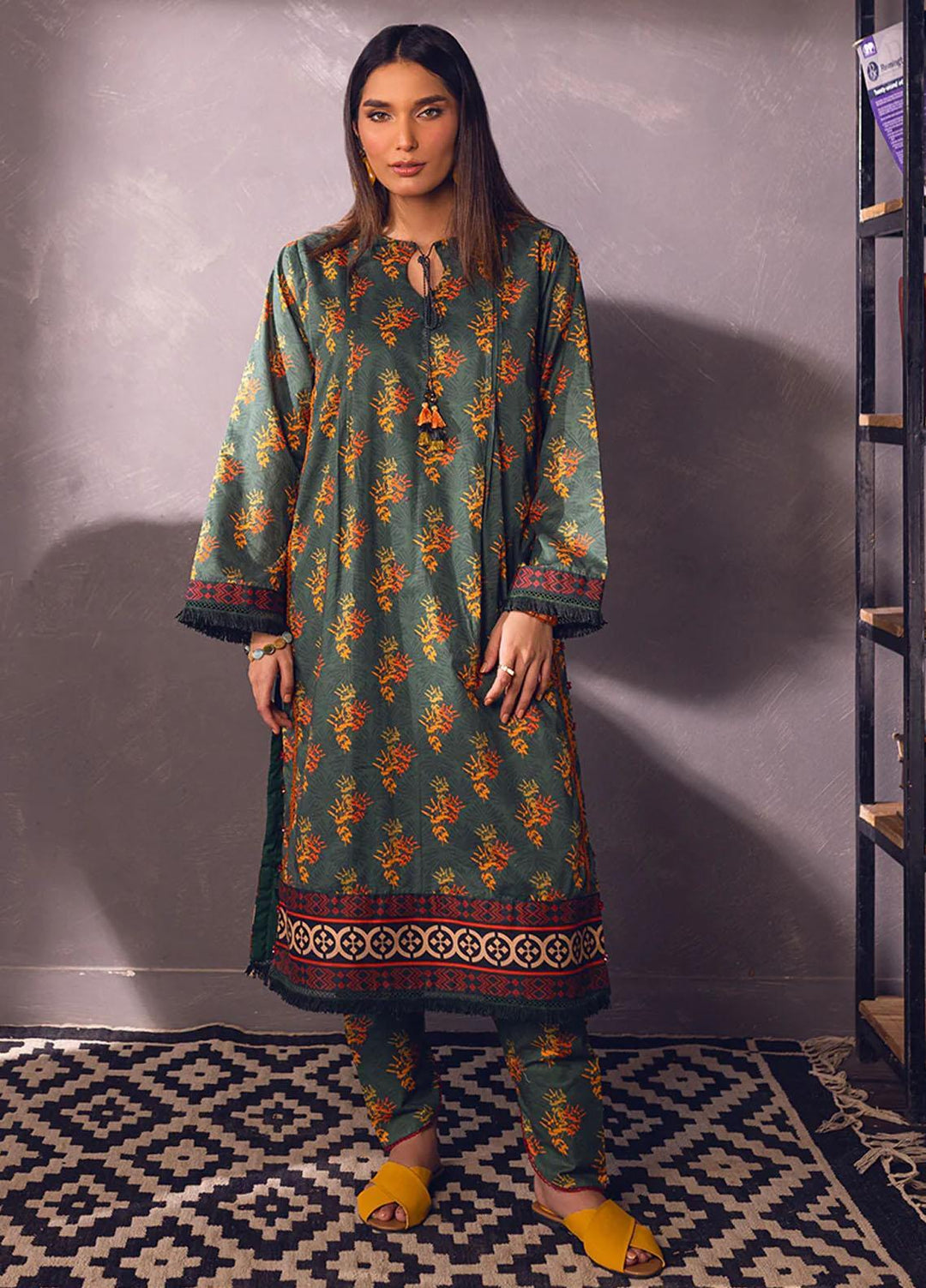 Eliora by Salitex Printed Lawn Suits Unstitched 2 Piece ST23E UNS23BB005UT - Summer Collection