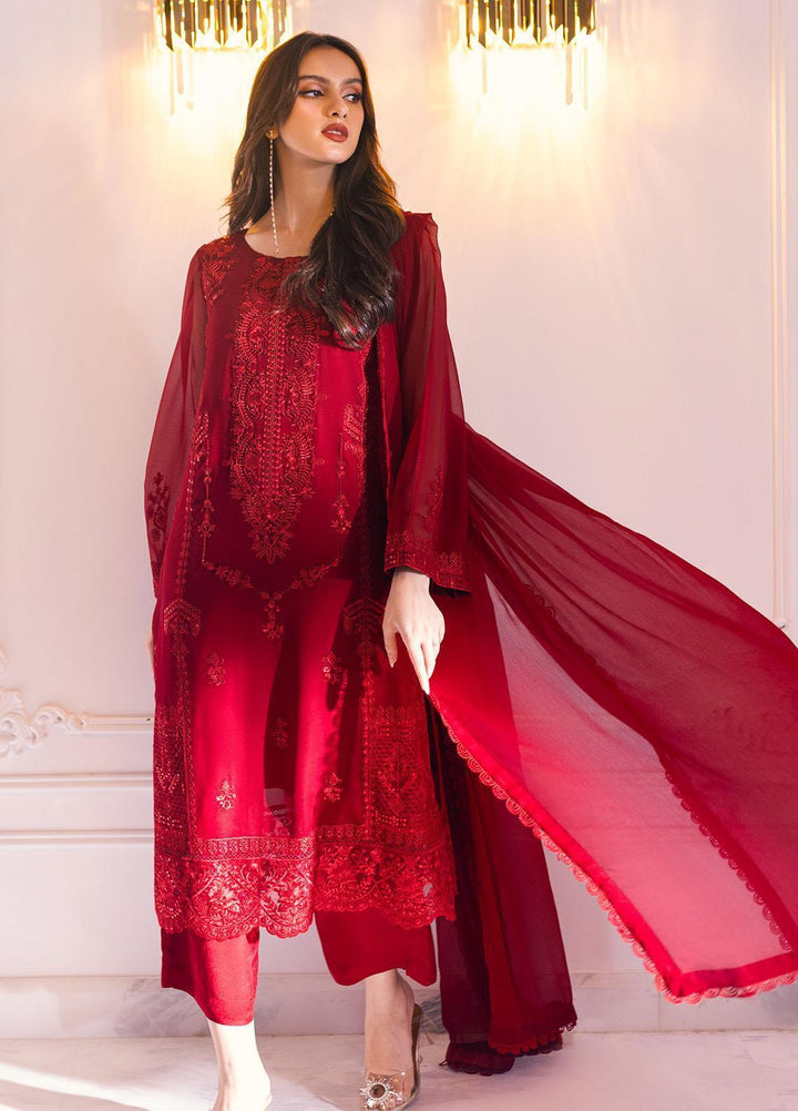 Sahane Pret Embroidered Chiffon Kurti SNE23EP D-1001