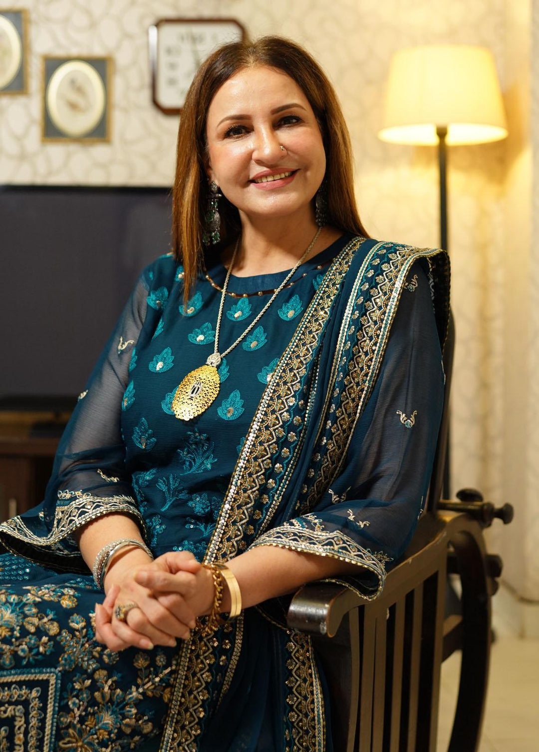 Ella By Sahane Embroidered Chiffon Suits Unstitched 3 Piece SNE23EL SAH-1003 Genevieve - Formal Collection