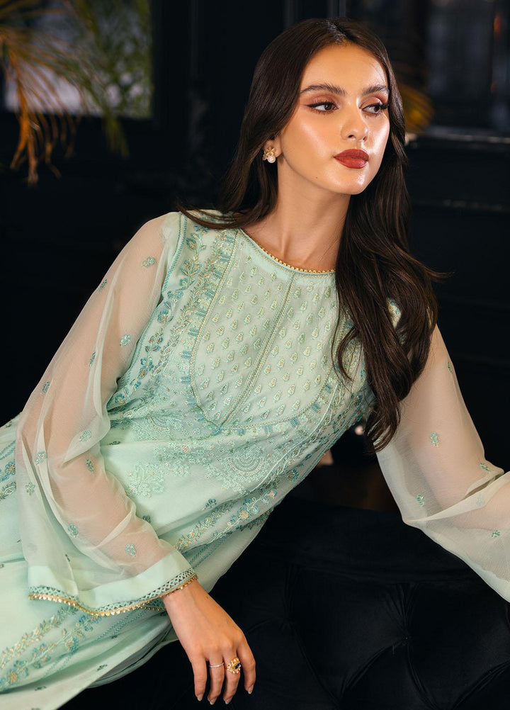 Sahane Pret Embroidered Chiffon Kurti SNE23EP D-1006