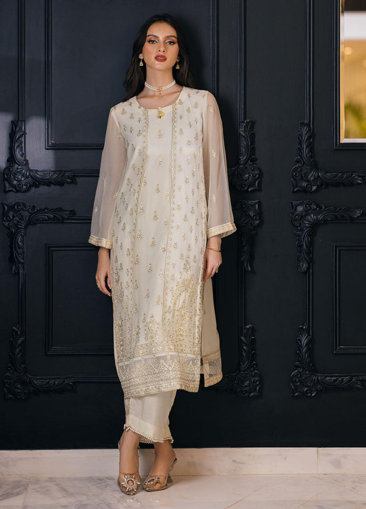 Ella By Sahane Embroidered Chiffon  Unstitched Kurties SNE23EL SAH-1008 Irene - Formal Collection