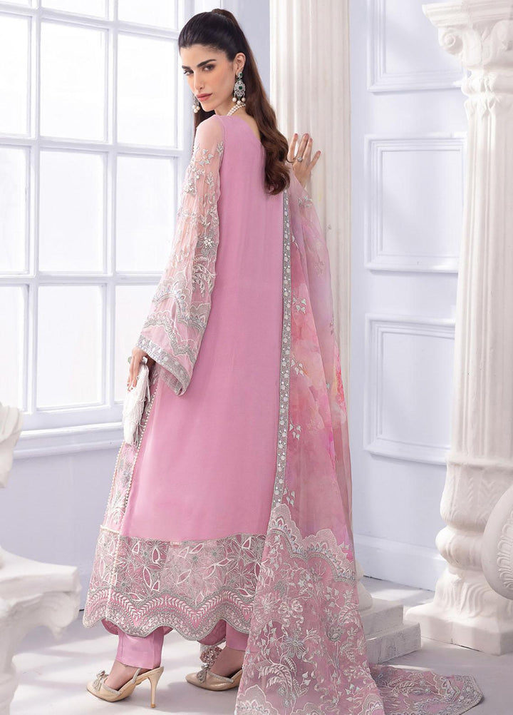 Ellenora By Nureh Embroidered Chiffon Suits Unstitched 4 Piece NU23EE NEL-27 - Luxury Collection