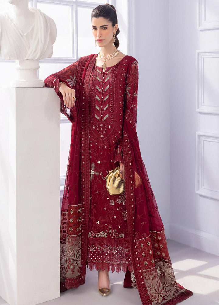 Ellenora By Nureh Embroidered Chiffon Suits Unstitched 4 Piece NU23EE NEL-29 - Luxury Collection