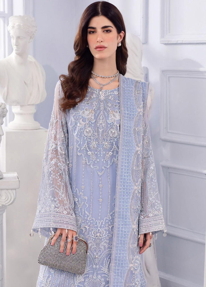 Ellenora By Nureh Embroidered Chiffon Suits Unstitched 4 Piece NU23EE NEL-30 - Luxury Collection