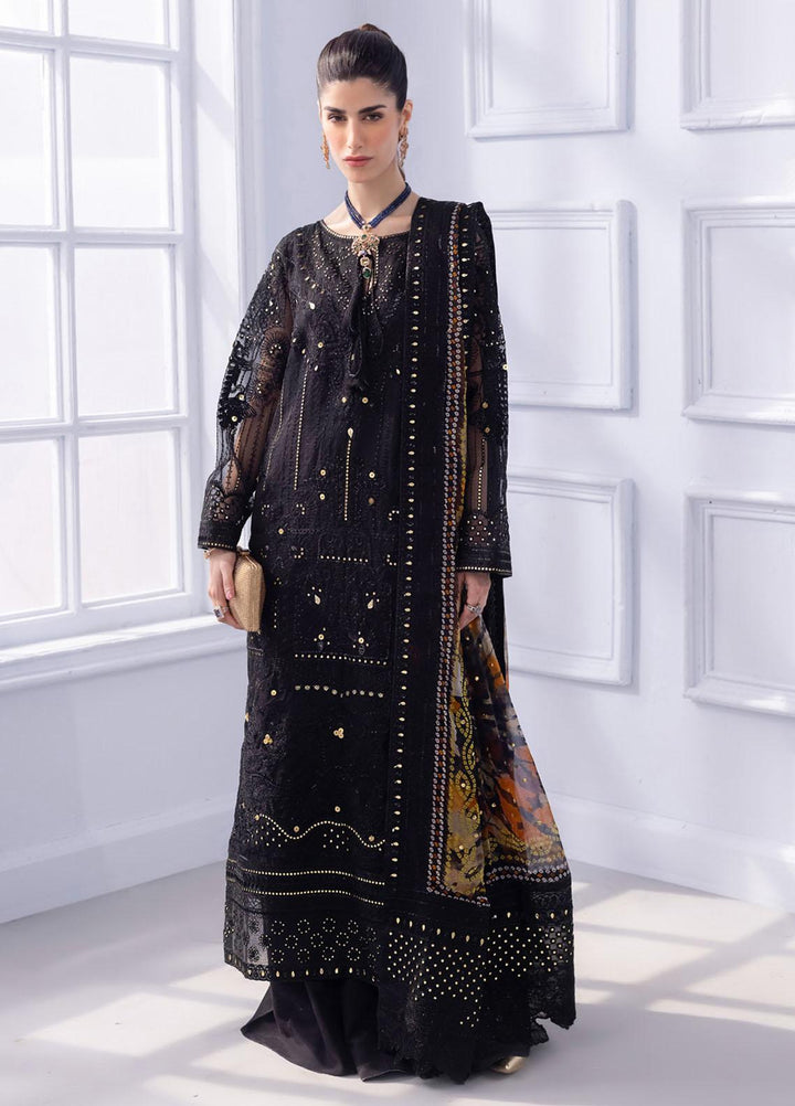 Ellenora By Nureh Embroidered Organza Suits Unstitched 4 Piece NU23EE NEL-31 - Luxury Collection