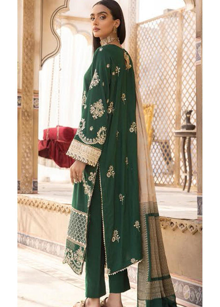 Elma by Riaz Arts Embroidered Leather Peach Suits Unstitched 3 Piece RA22ELP D-01 - Winter Collection