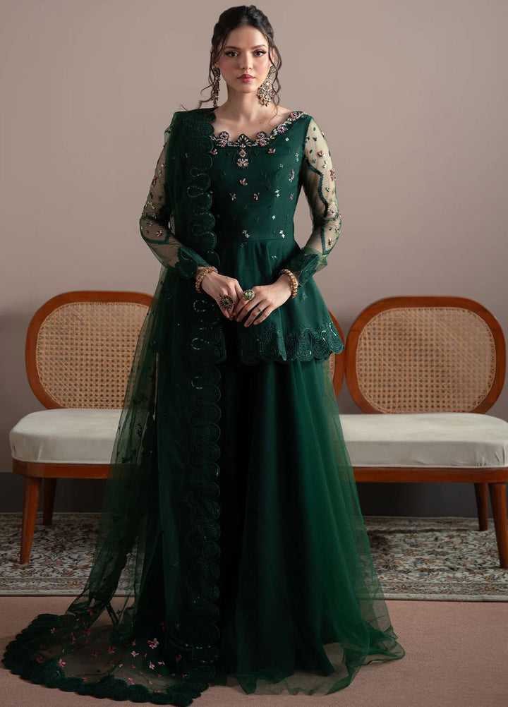 Elvin by Fabiha Fatima Pret Embroidered Net 3 Piece Suit Emerelle